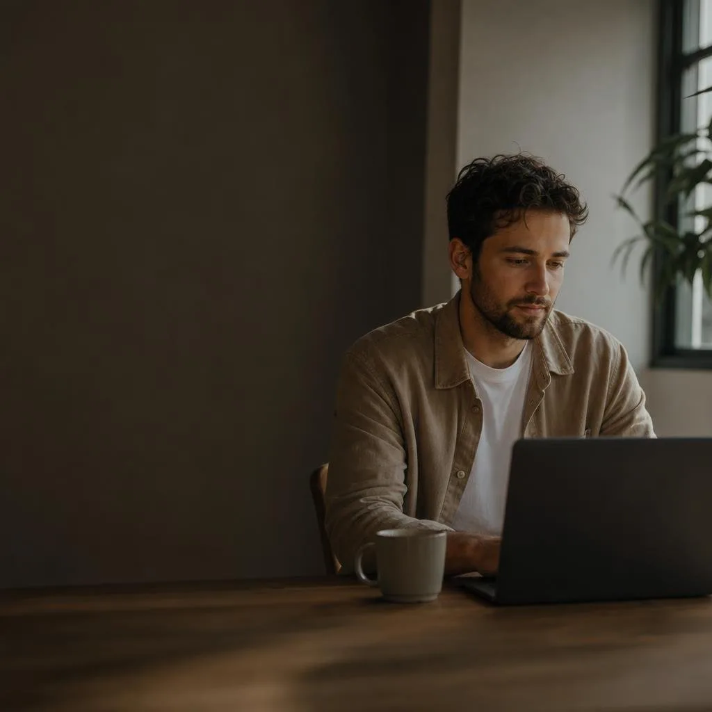 A bright workspace ready to send its first email